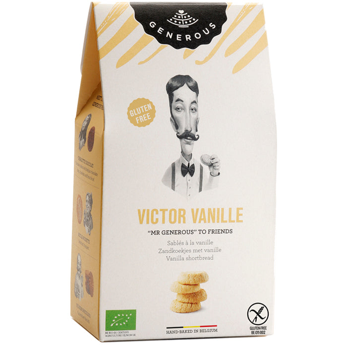 Sablés ronds bio sans gluten à la vanille naturelle Generous Bakery – Victor Vanille